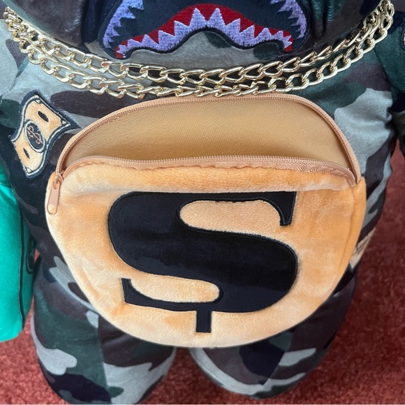Sprayground Limited Edition Camo Money Bear Backpack - Picture 6 of 8